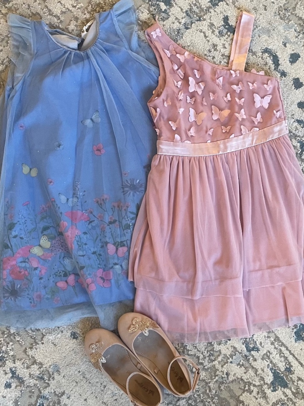 Girls Butterfly Dress Set – Size 8